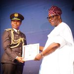 Nigeria Immigration Service honored with security partnership recognition award at the Nigeria Police Award 2025 Ceremony.