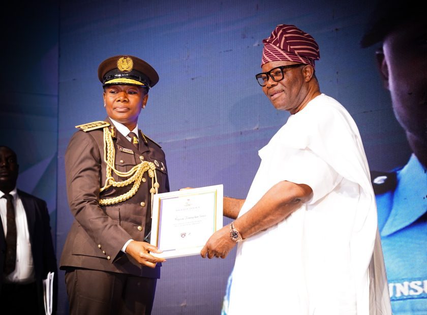 Nigeria Immigration Service honored with security partnership recognition award at the Nigeria Police Award 2025 Ceremony.
