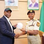The Comptroller General, Nigeria Immigration Service, KN Nandap, pcc, mmis, fsmn, received a delegation from Renaissance Africa Energy Company Limited, led by Mr. Kayode Ogunleye, Vice President, Human Resource on a courtesy visit to the NIS Headquarters.