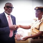 The Comptroller General, Nigeria Immigration Service, KN Nandap, pcc, mmis, fsmn, received a delegation from Chevron Nigeria Limited, led by The General Manager of Policy, Government and Public Affairs, Mr. Oduselu Olusoga, on a courtesy visit to the NIS Headquarters..