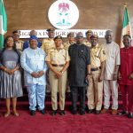 The CG of NIS, received the National Working Committee of the African Borderland Research Network, led by its Chair, Dr. Willie Eselebor, during a working visit to the Service Headquarters in Abuja.